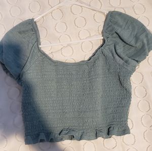 Off the shoulder crop top